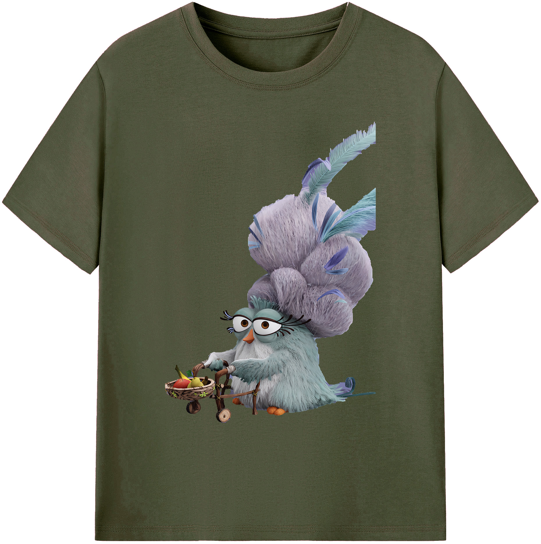 （画像用） Angry Birds アングリーバード 綿100％ メンズ半袖Tシャツ｜肌触りやわらか＆通気性